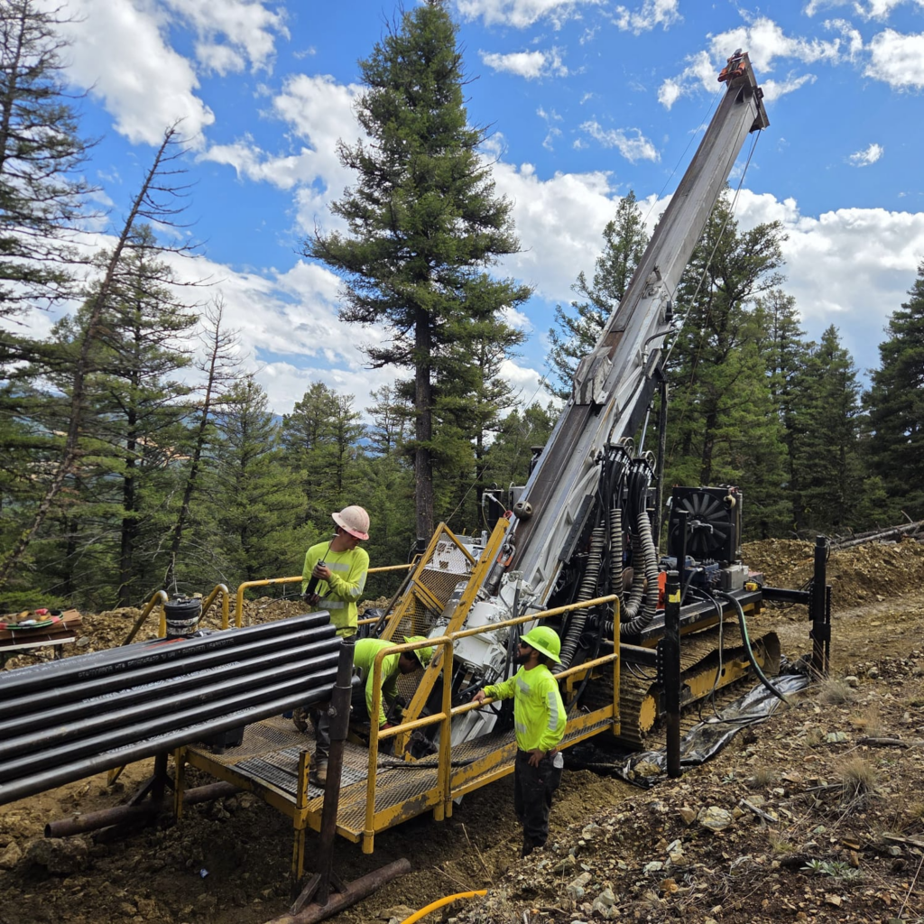 Drill crew working at Domestic Metals' Smart Creek Project